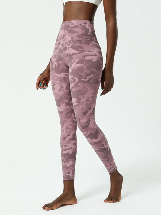 European camouflage double-sided nude yoga pants